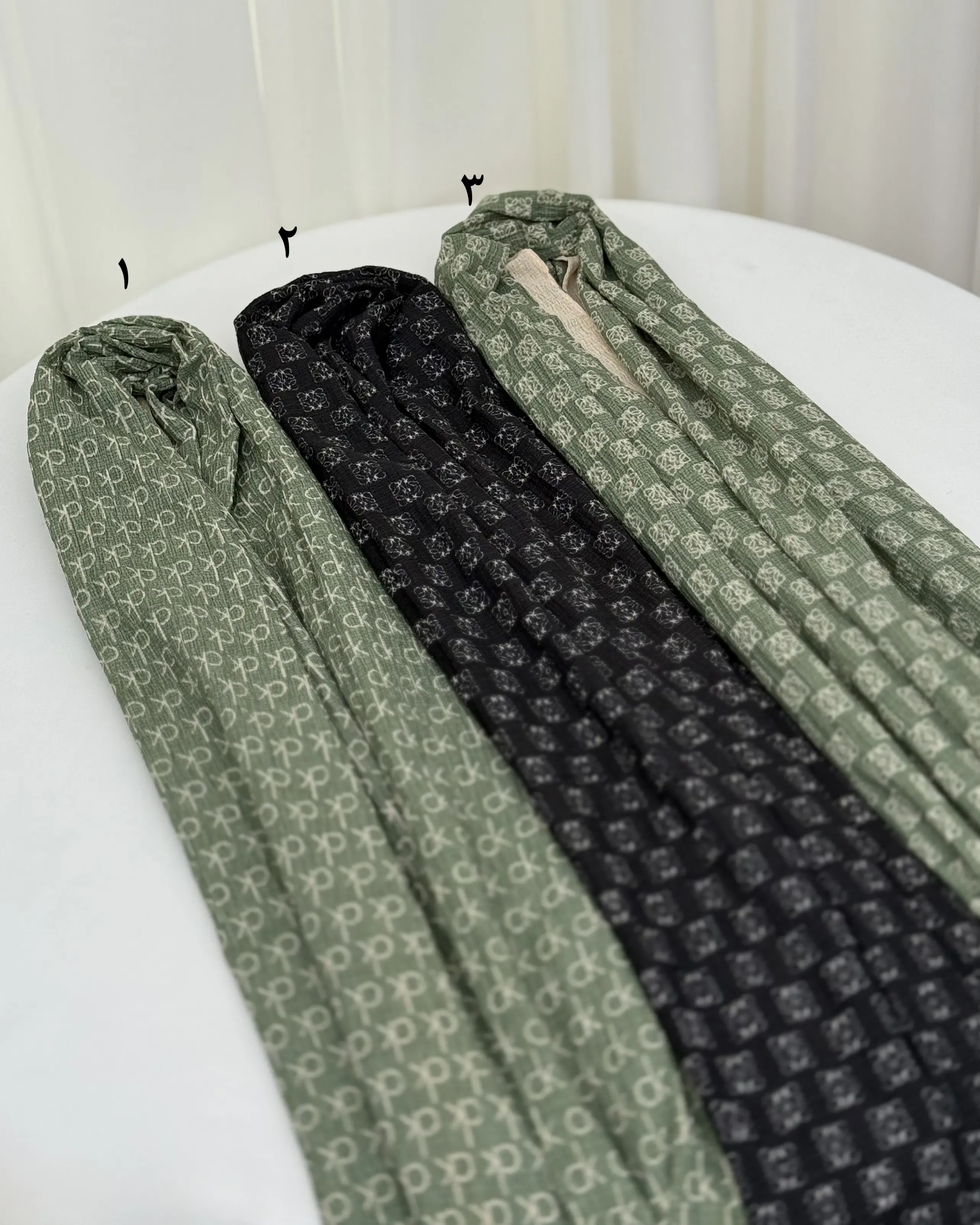 شال دخترانه پفکی چاپی